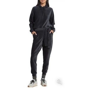 Splendid Andes Belted Corduroy Joggers Dark Gray Size L